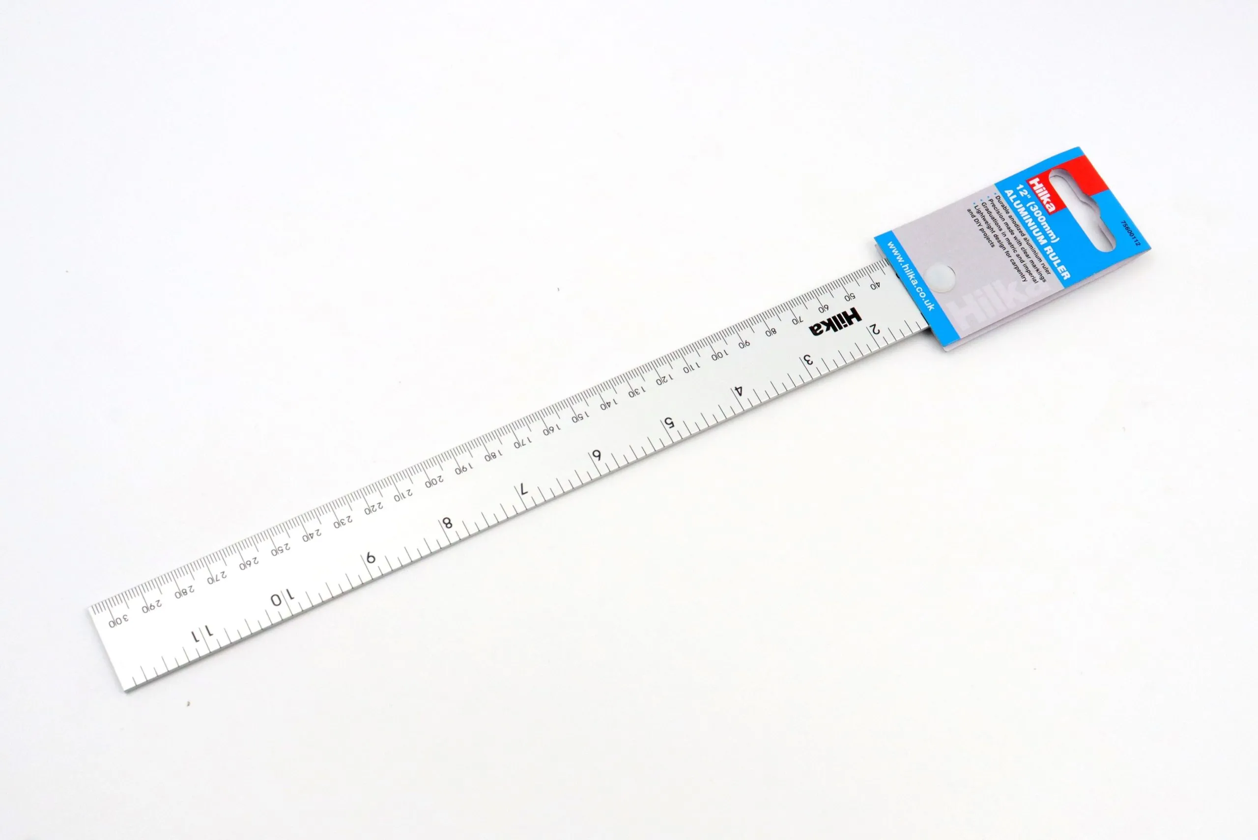 HILKA 300mm (12") Aluminium Ruler