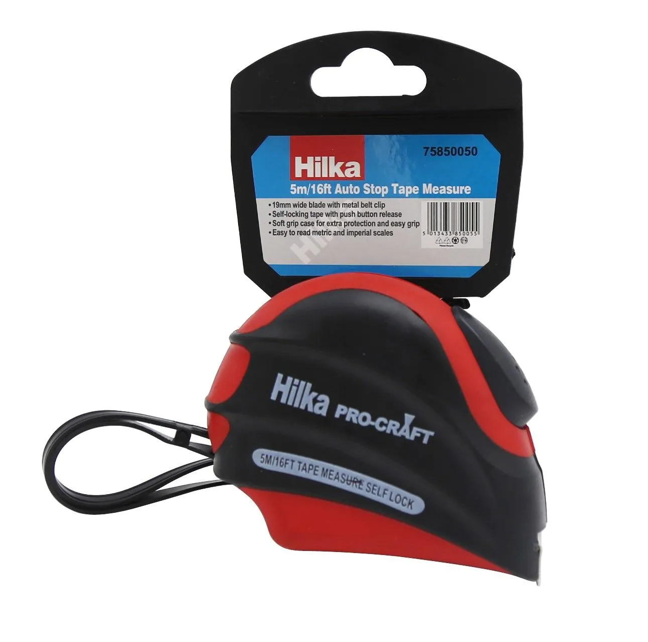 HILKA 5m/16ft Auto Stop Tape Measure