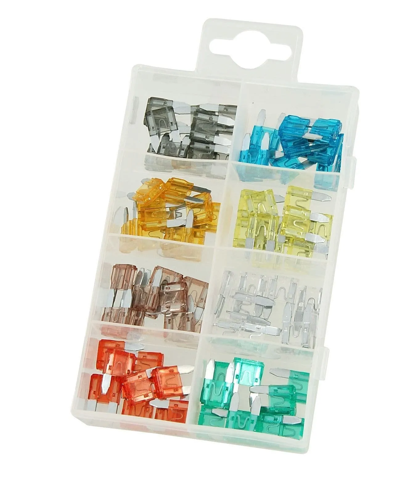 80 Mixed Mini Blade Car Fuses Set 2, 5, 7.5, 10, 15, 20, 25 & 30 Amp