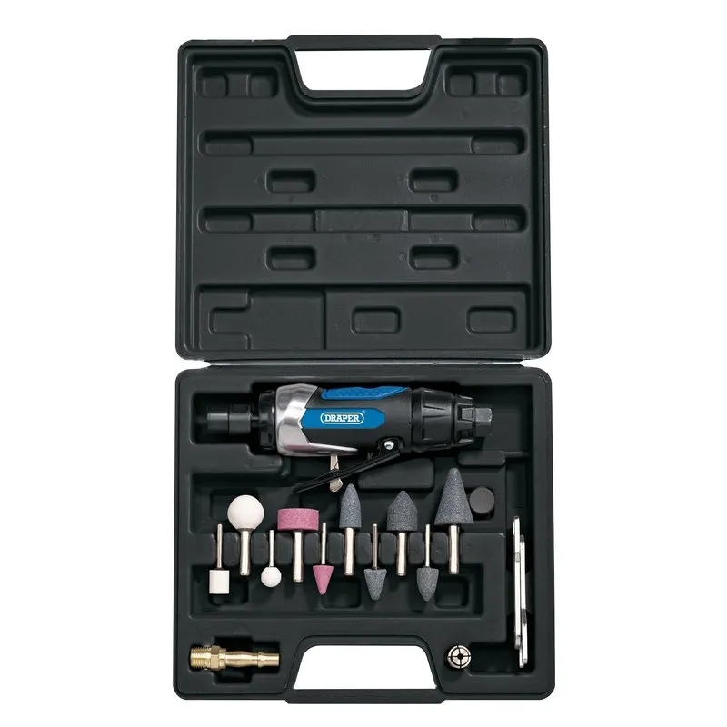 DRAPER Air Die Grinder Kit (15 Piece)