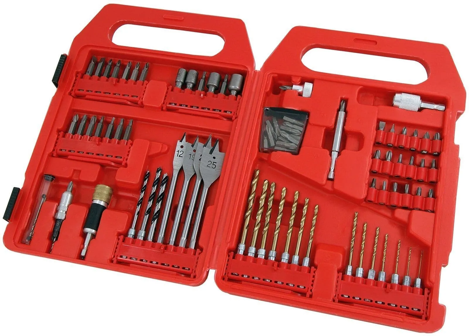 83Pc Screwdriver Bit Set Ph1, Ph2 & Ph3 + Socket Adapters & Hex Shank Drill Bits