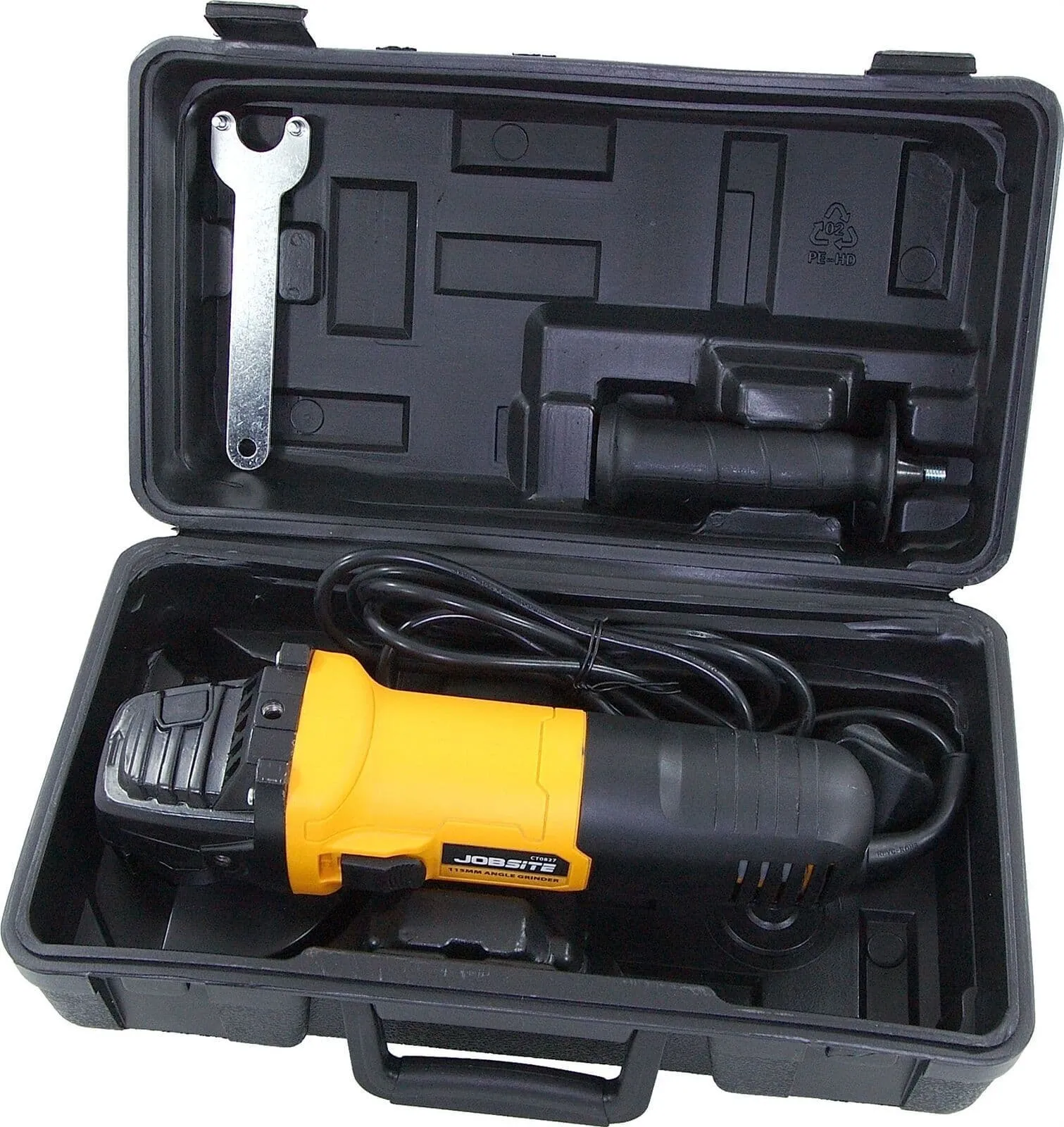 900W 4.5" 115mm Electric Angle Grinder In Case 240V