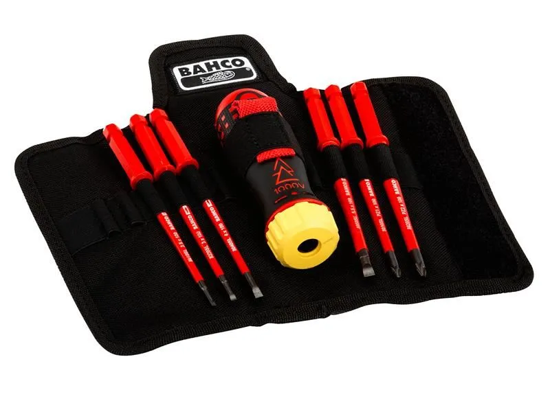 Bahco Insulated Ratcheting Screwdriver Set, 6-Piece