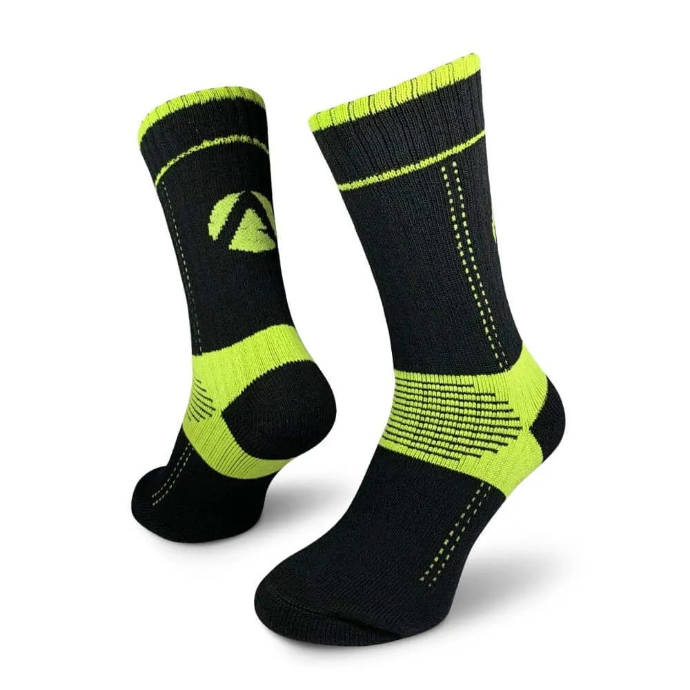 Xpert Lo Chainsaw Boot Socks Black/Lime