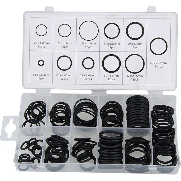 CT0741 - 144pc O-Ring Rubber Washer Set - Assorted