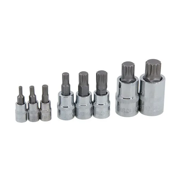 CT4803 - 8pc 1/4in & 3/8in Spline Bit Set