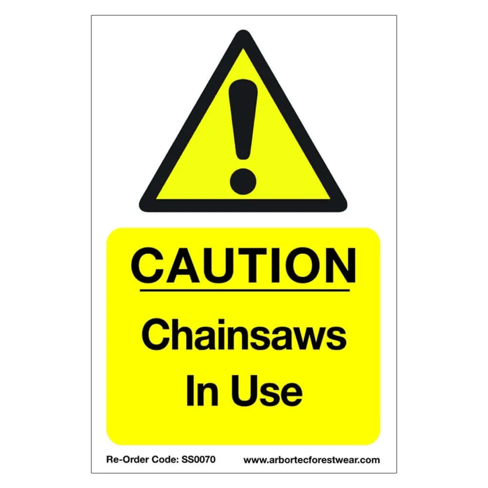 Buy Chainsaw Safety Signs Online | Gustharts
