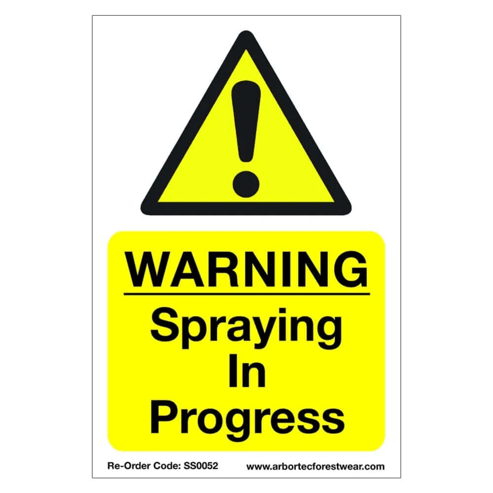WARNING Spraying In Progress | Correx Safety Sign