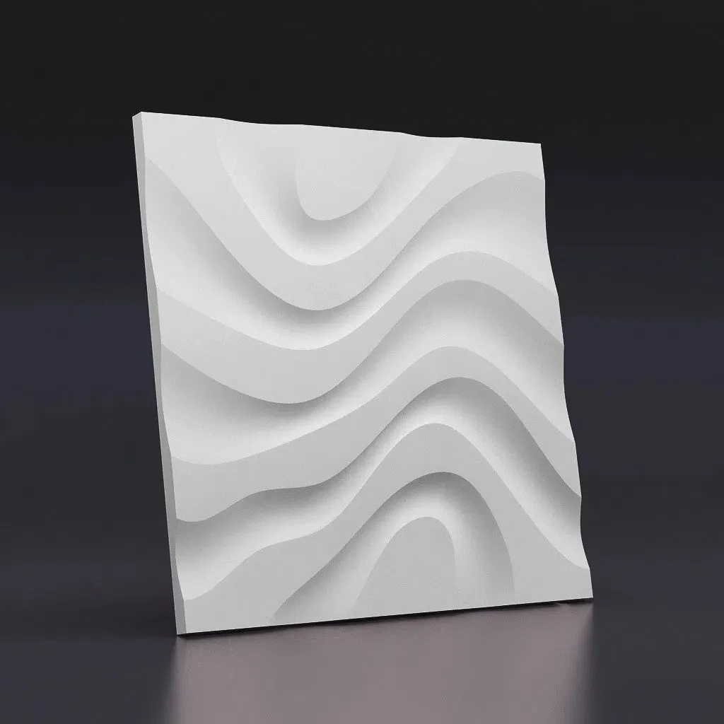 Dry Stream 3D Gypsum Wall Panels