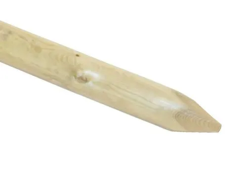 100mm Machine Round Pointed Post 1.8 m Green Treated