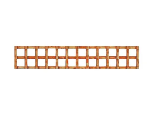 Timber Square Trellis 6x1 Panel Dark Brown Treated