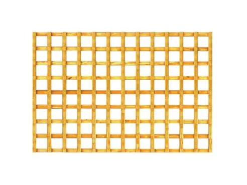 6' x 4' Square Trellis Panel Golden Brown Treated