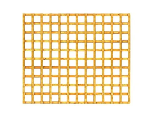 6' x 5' Square Trellis Panel Golden Brown Treated