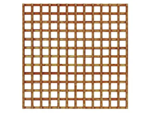 6' x 6' Square Trellis Panel Dark Brown Treated