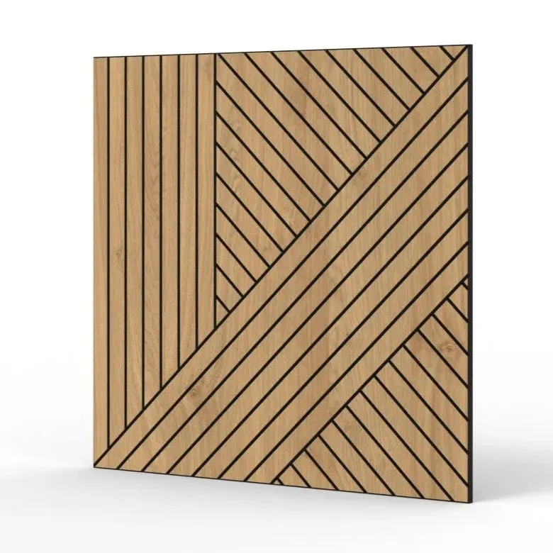 GrooveCraft Milled Acoustic Wall Panels MDF - 3