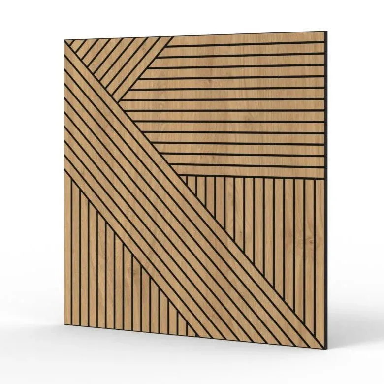 GrooveCraft Milled Acoustic Wall Panels MDF - 4