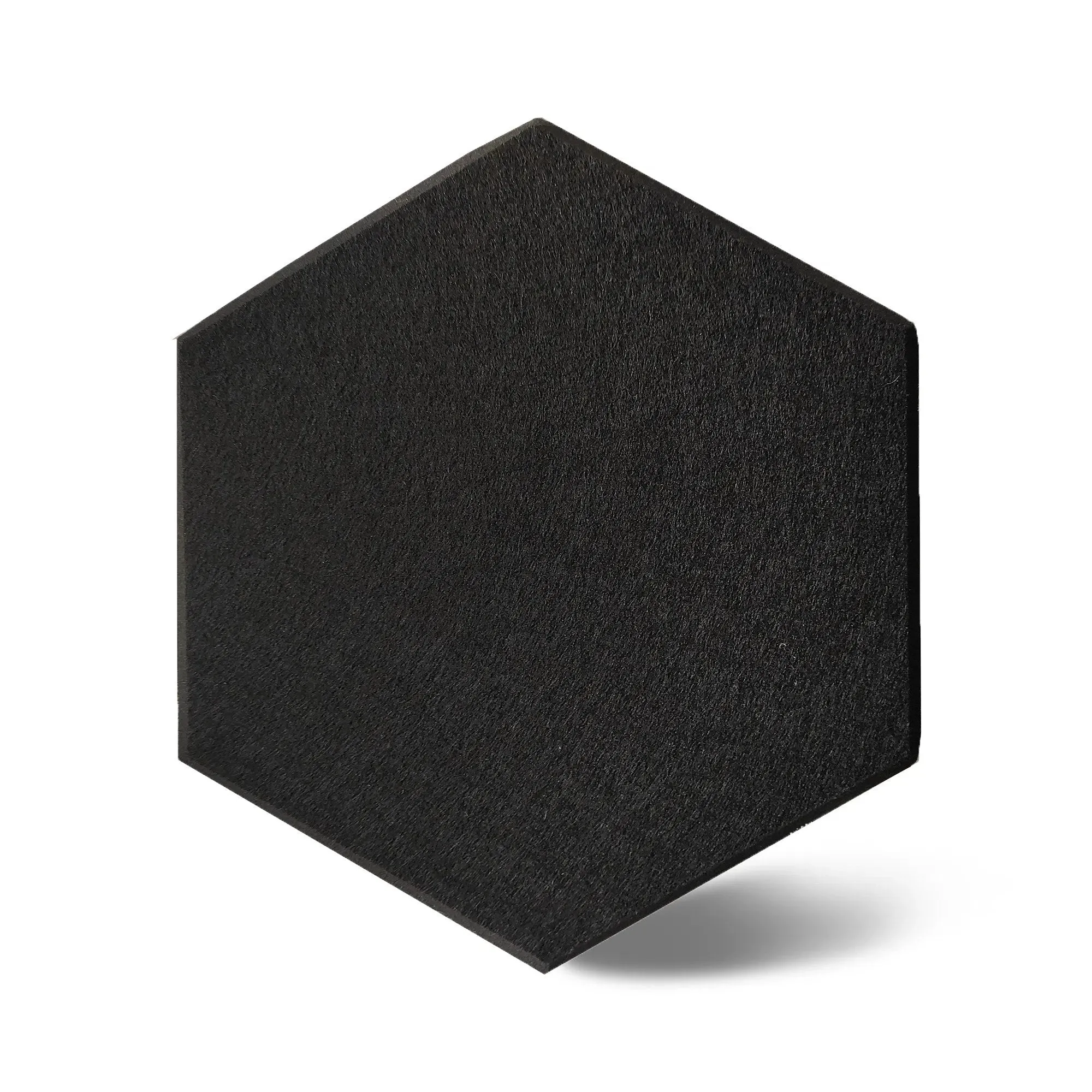 HEXA 3D Felt PET Wall Panels - BLACK 3pcs.