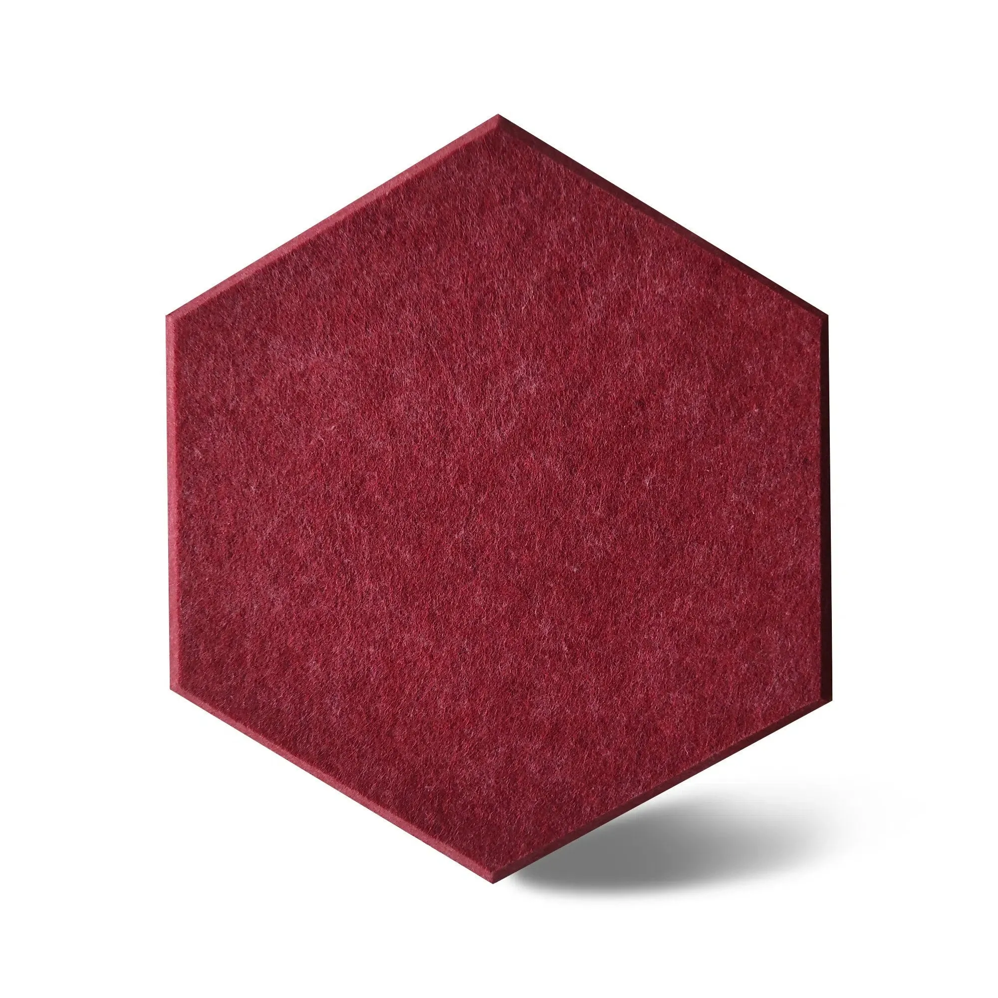 HEXA 3D Felt PET Wall Panels - RED 3pcs.