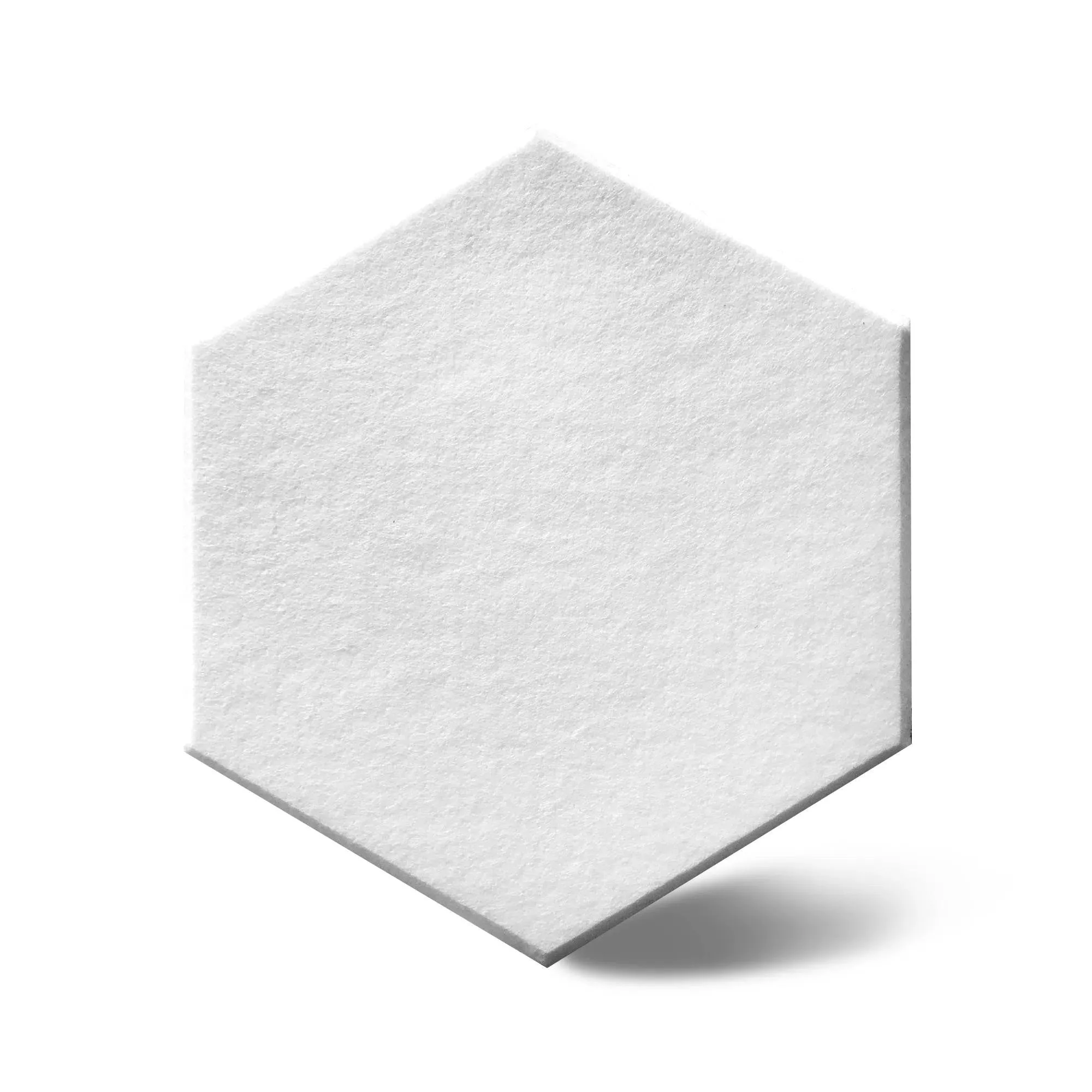 HEXA 3D Felt PET Wall Panels - WHITE 3pcs.