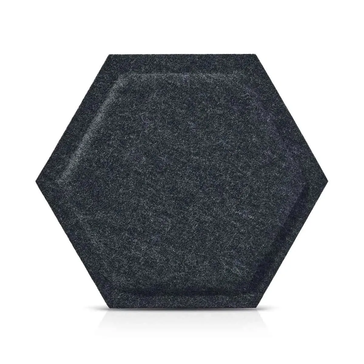 HEXA BOLD 3D Acoustic Felt Wall Panels - BLACK Multipack