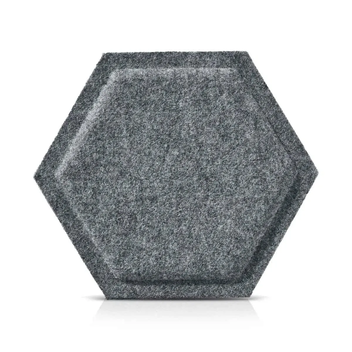 HEXA BOLD 3D Acoustic Felt Wall Panels - GREY Multipack
