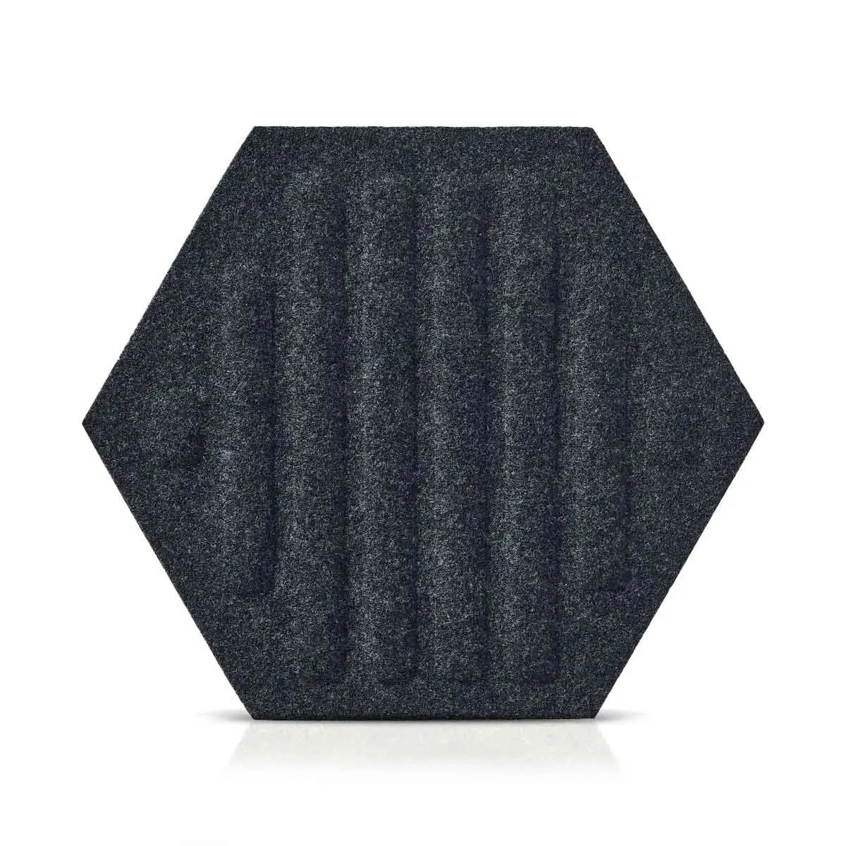 HEXA RIFT 3D Acoustic Felt Wall Panels - BLACK Multipack