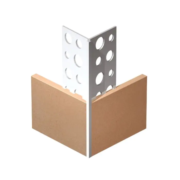 uPVC 3mm White Angle Bead 2.5M  PTC002F2500