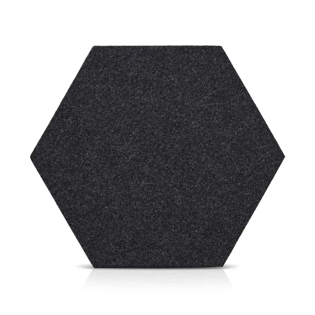 Hexa FLAT Acoustic Felt Wall Panels - BLACK Multipack