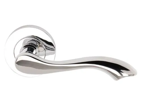 Dale Polished Chrome Venus Lever on Round Rose (Screw Rose)