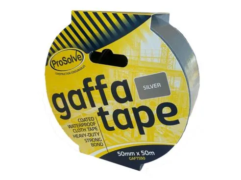 Prosolve Gaffa Tape Silver 50 mm x 50 m GAFTS50