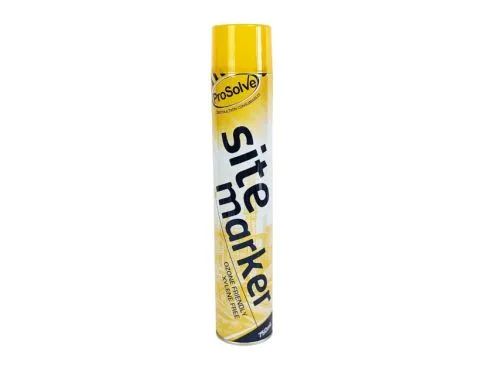 Prosolve Site Marker Spray Paint 750 ml Yellow PVSMY7A