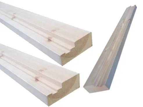 45 x 106 mm Softwood Redwood Timber Fire Door Casing Set (4 1/4) 2 Legs & 1 Head
