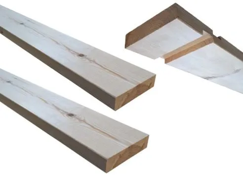 33 x 106 mm Solid Timber Door Lining Set (2 Legs & 1 Head) c/w Stop Reverible 2'6 or 2'9 Door