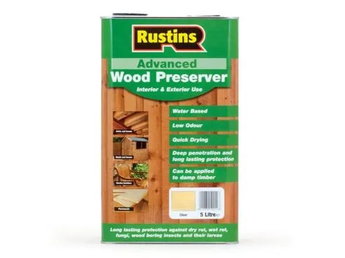 Rustins Advanced Wood Preserver Clear 5ltr