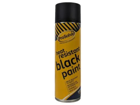 Heat Resistant Paint Black 500 ml HRP5A Prosolve