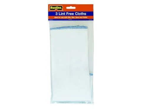 Rustins Lint Free Cloths (Pack of 3)