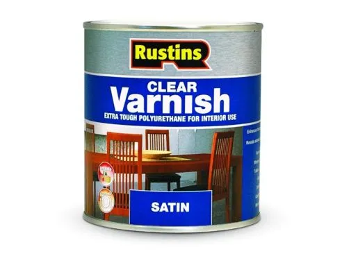 Rustins Polyurethane Varnish Satin Clear 500ml