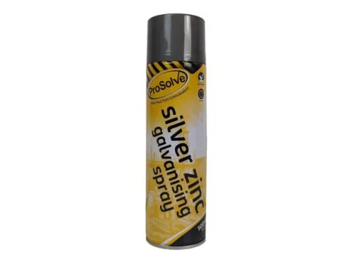 Prosolve Silver Zinc Galvanising Spray Paint Aerosol 500 ml SZG5A