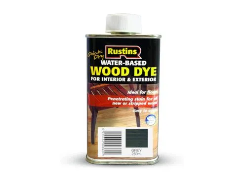 Rustins Quick Drying Wood Dye Grey 250 ml WDGY250