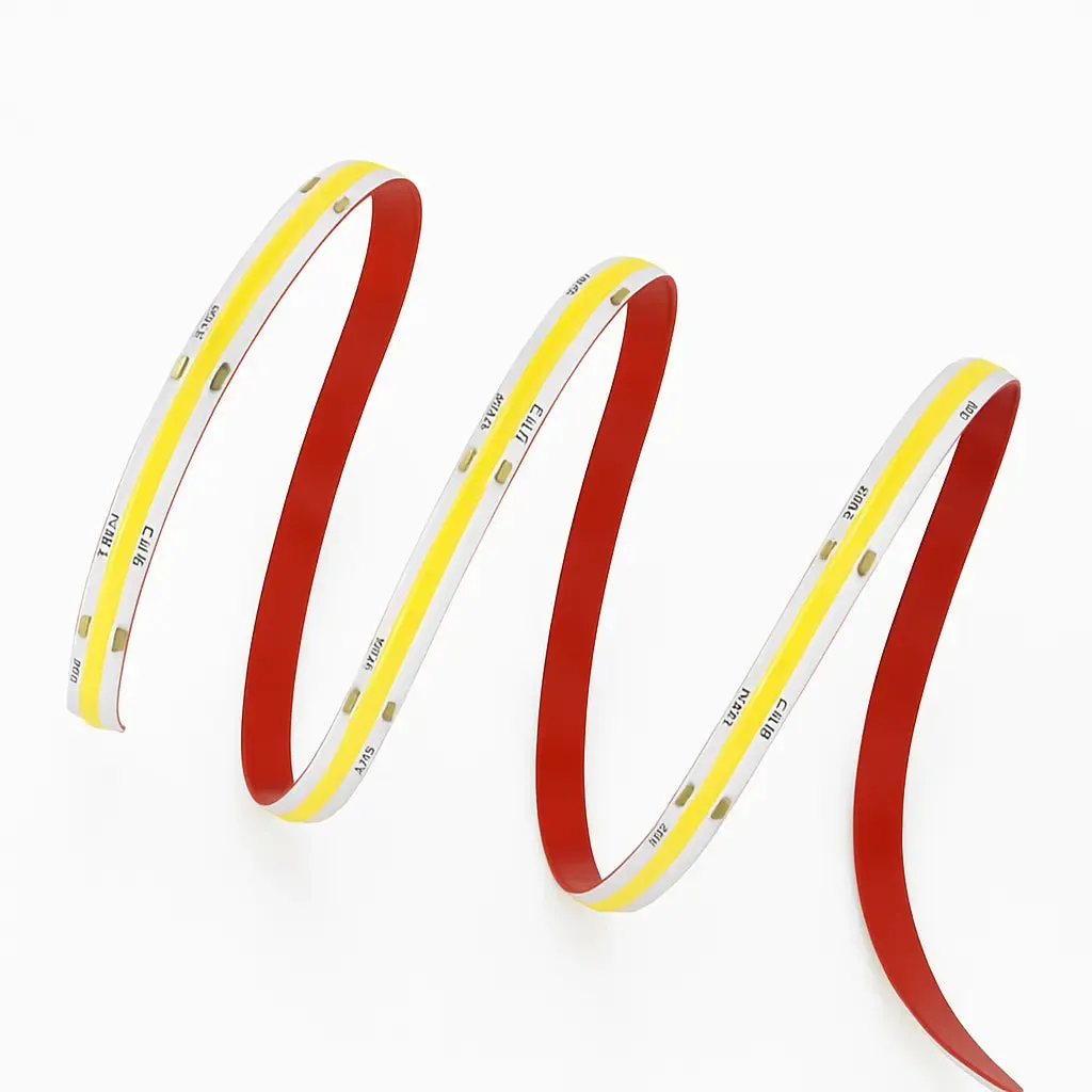 LED 8mm Strip Light – Seamless Continuous COB Lighting 5m roll
