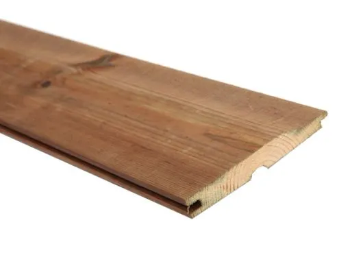 Shiplap Timber Cladding Weatherboard 19x125mm (15x120 Finish) PTG Planed Tongue & Groove Brown Pressure Treated