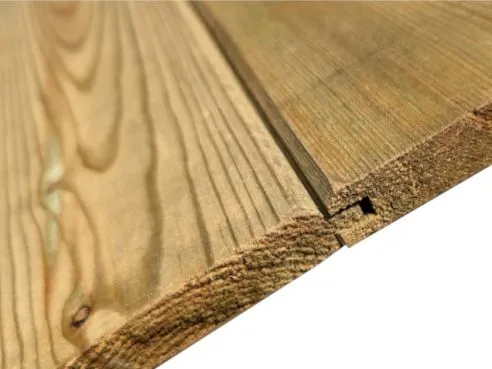 25 x 125 mm Matchboard Timber Cladding (21x120 Finish) Tongue & Groove T&G Green Pressure Treated