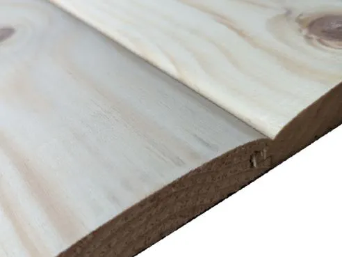 Loglap Timber Cladding 25 x 100 mm (19x96 Finish) PTG Planed Tongue & Groove 5ths Redwood