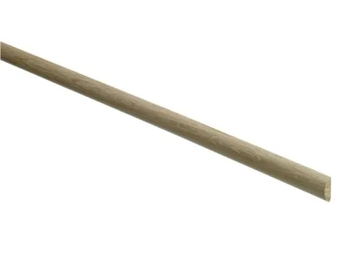 COV5003 5 x 18 x 2400 mm Oak Half Round Hardwood Moulding