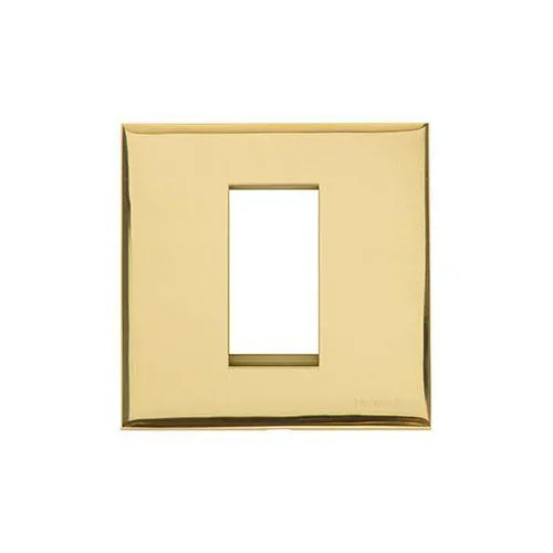 Winchester Range-Polished Brass-1 Module Euro Plate