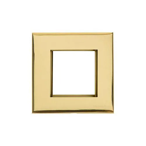 Winchester Range-Polished Brass-2 Module Euro Plate