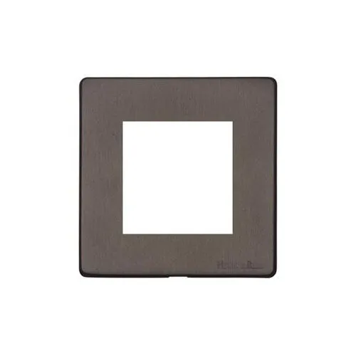 Vintage Range-Matt Bronze-2 Module Euro Plate