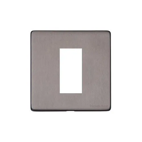 Vintage Range-Satin Black Nickel-1 Module Euro Plate