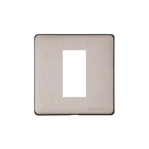 Vintage Range-Aged Pewter-1 Module Euro Plate