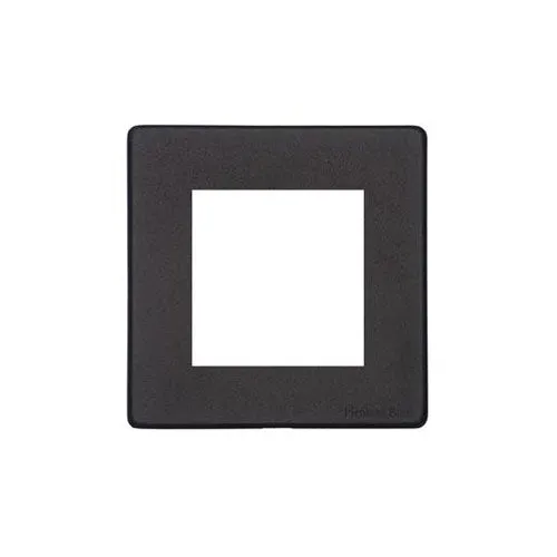 Vintage Range-Matt Black-2 Module Euro Plate